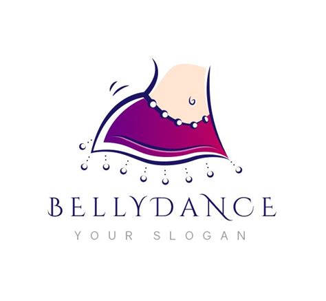 The Logo For Belly Dance With Water Droplets Coming Out Of It And An