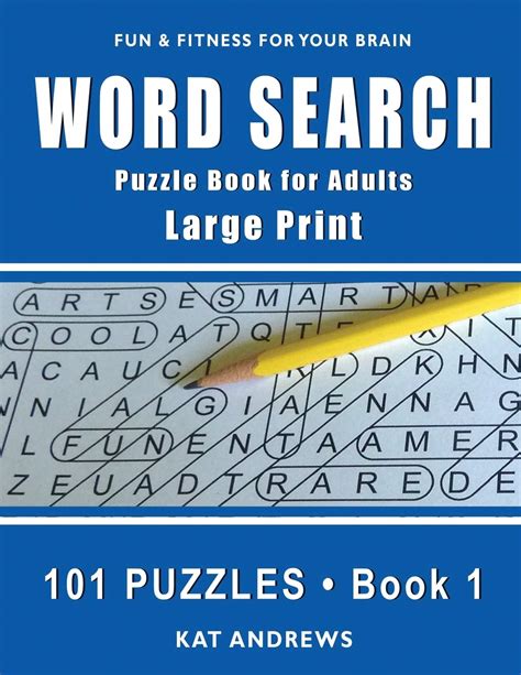 Word Search Puzzle Book For Adults Large Print 101 Puzzles Book 1 Large Print