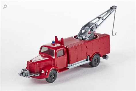 Wiking Modellarchiv Mercedes Benz L Feuerwehr R Stwagen Mit Kran