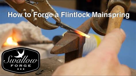 How To Make A Flintlock Mainspring Swallow Forge Youtube