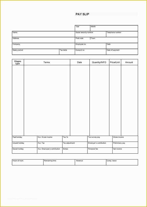 Free Paycheck Stub Template Download Of 9 Free Pay Stub Templates Word ...