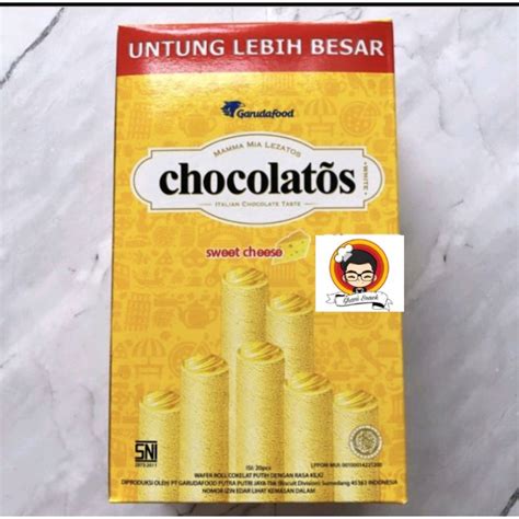 Jual Chocolatos Sweet Cheese 1 PAK Isi 20x15gr Wafer Roll Nikma