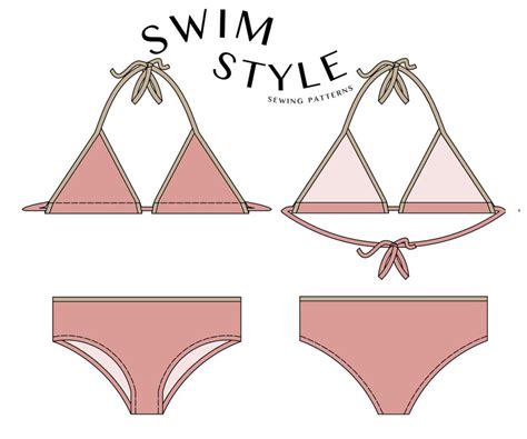 Girls Basic Bikini Pdf Pattern Size 6 To 14 Girls Bikini Etsy Australia