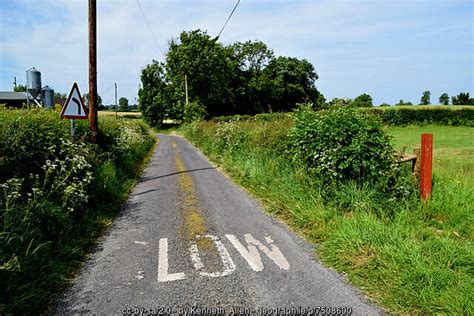 Slow Markings Alonmg Dunbiggan Road Kenneth Allen Cc By Sa