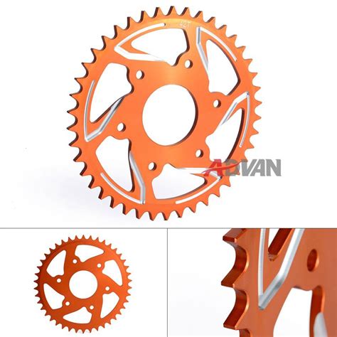 47T CNC Orange Aluminium REAR SPROCKET For KTM DUKE 200 390 Cnc Ktm