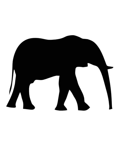 Elephant Stencil Printable