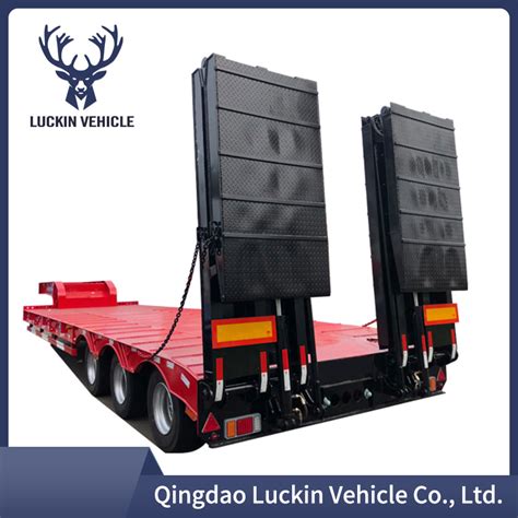 Luckin 3 4 5 Axle 50 60 80 Ton Heavy Duty Gooseneck Transportlow Loader