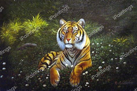 Resting Bengal Tiger Painting by Our Originals Reproduction | iPaintings.com