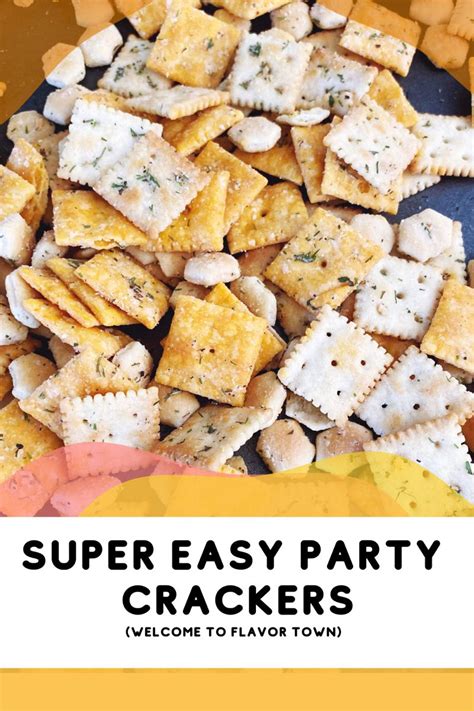 Super Easy Party Crackers | Snack mix recipes, Seasoned crackers, Real ...