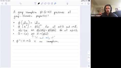 Abstract Algebra Group Properties Preserved By Isomorphisms Youtube