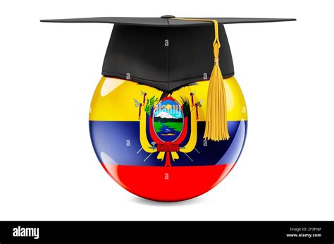 Concepto De Educaci N En Ecuador Bandera Ecuatoriana Con Tope De