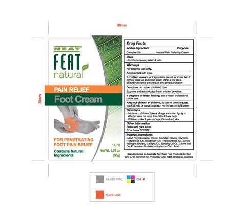 Product Images Natural Pain Relief Foot Cream Photos Packaging