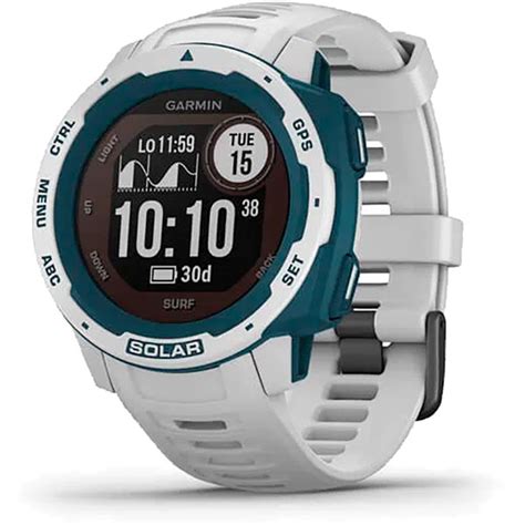 Monitor Cardíaco De Pulso Gps Garmin Instinct Solar Surf Branco