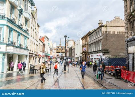 Murraygate Pedestrian Street In Dundee Scotland Editorial Stock Photo