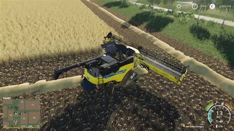 Let S Play Farming Simulator Felsbrunn Harvesting Wheat