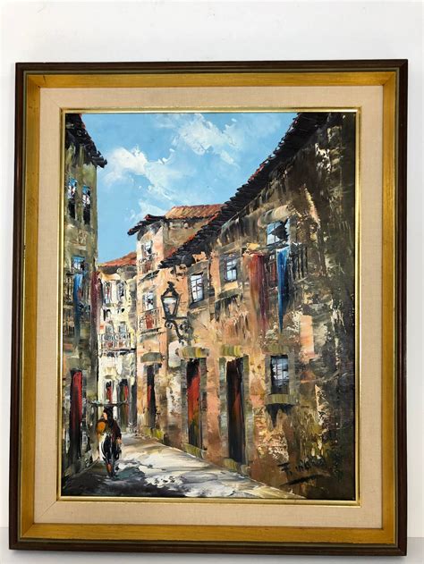 Fernando Viana Original Framed Painting Oil On Canvas Signed Etsy