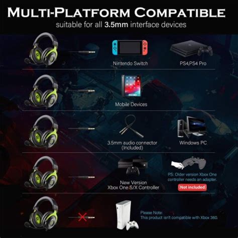 Eksa Gaming Headset For Pc Xbox Ps4 And Ps5 With Detachable