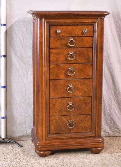 Thomasville Burl Walnut Drawer Lingerie Chest R H Lee