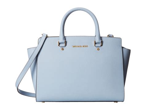 Michael Michael Kors Selma Large Tz Satchel In Blue Lyst