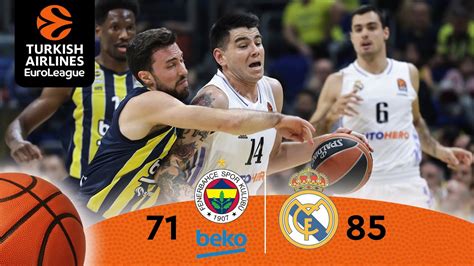 Fenerbah E Beko Real Madrid Ma Zeti Euroleague