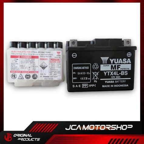 Original Yuasa Motorcycle Battery Ytx L Bs For Mio I Xrm Wave