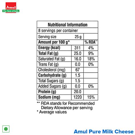 Buy Amul Processed Cheese Block 200 Gm Carton Online At Best Price