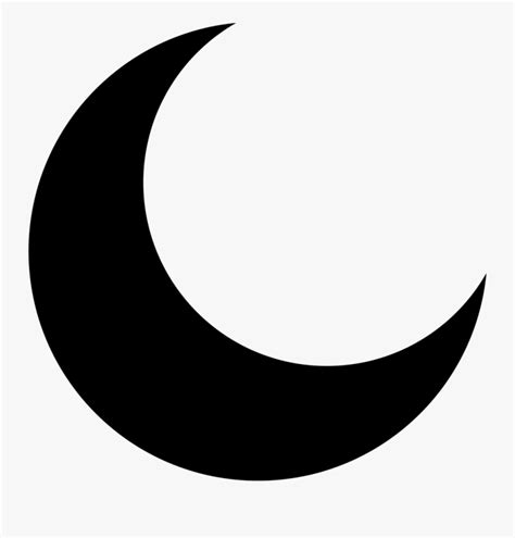 Transparent White Moon Png - Transparent Crescent Moon Symbol , Free ...