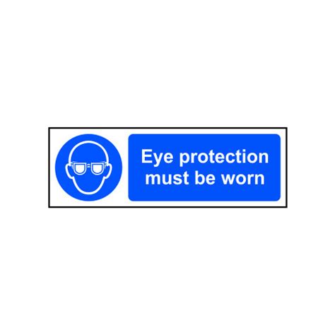 Centurion Eye Protection Must Be Worn Sign Self Adhesive Vinyl