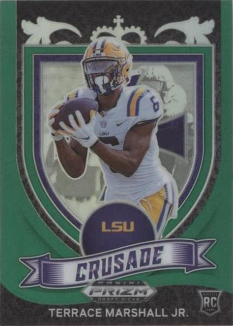 2021 Panini Prizm Draft Picks Crusade Green Prizm 180 Terrace