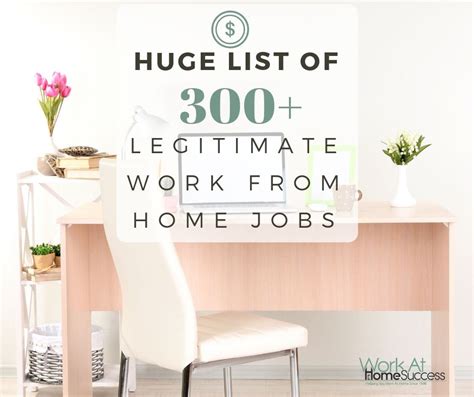 Huge List Of Free Legitimate Work From Home Jobs Work At Home