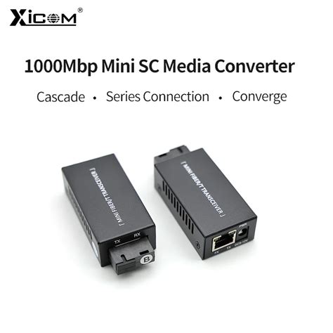 1 Pair Gigabit 1001000m Ab Sc Ethernet Fiber Switch Media Converter