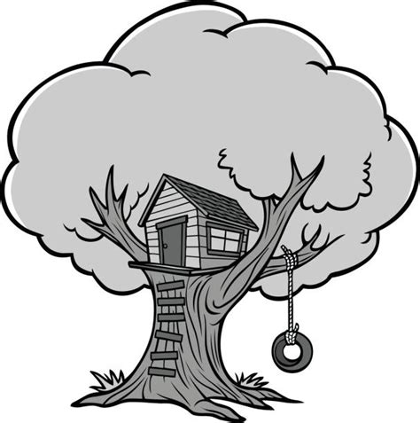 Royalty Free Tree House Clip Art Vector Images And Illustrations Istock