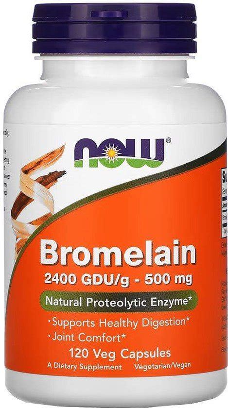 Bromelain 2400 Gdug 500mg 120 Veggie Caps Bol