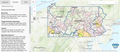 Pennsylvania Watershed Organizations Interactive Map » Manage My Watershed