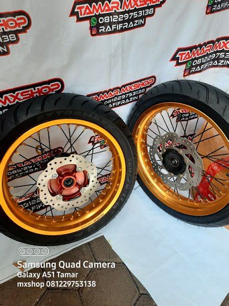 Jual SEPAKET VELG SET PELK SET BAN SET SUPERMOTO CRF150L Ban Maxxis 300