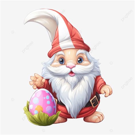 Easter Bunny Gnome With Easter Egg Easter Easter Egg Bunny Png