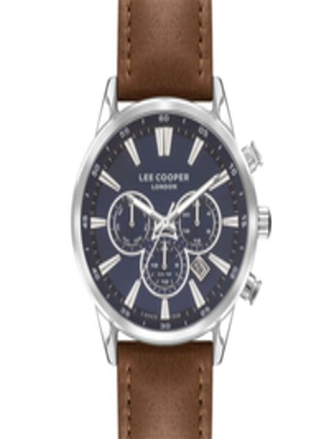 Buy Lee Cooper Men Brass Leather Straps Analogue Multi Function Watch