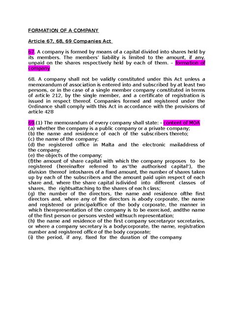 Stages Of Formation Of Company 6