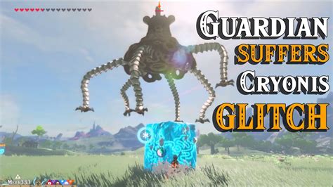 Guardian Suffers Cryonis Glitch In Zelda Breath Of The Wild Youtube