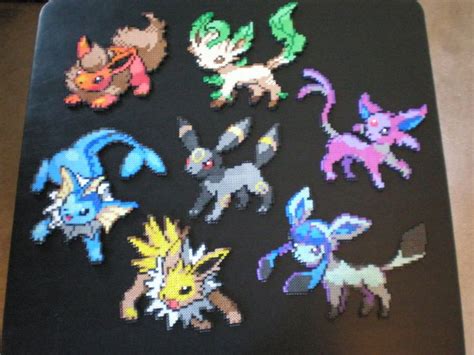 Eeveeolutions By Bitbeadsstudio On Deviantart Hama Beads Pokemon