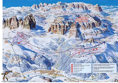 Val Di Fassa Piste Map