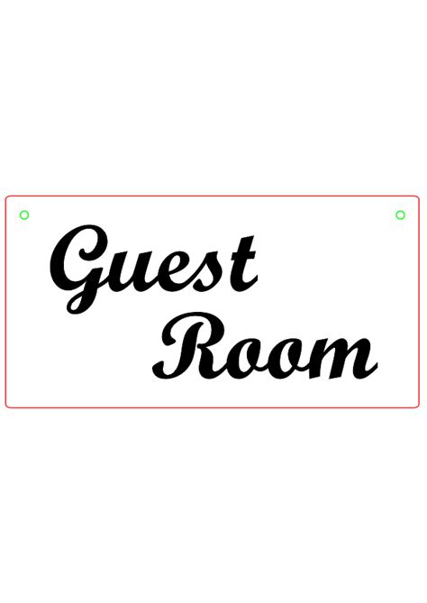 Guest Room Door Sign - Free Laser Designs - Glowforge Owners Forum