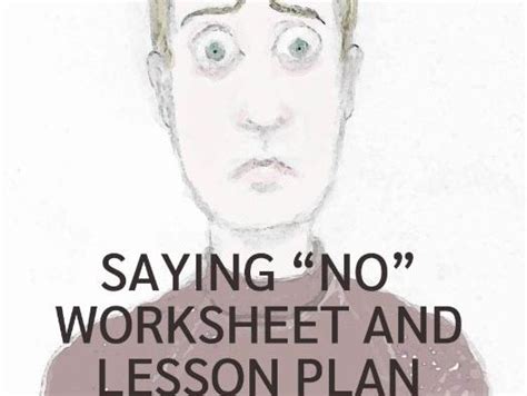 Refusal Skills Saying No Worksheet And Lesson Plan Uk Teaching