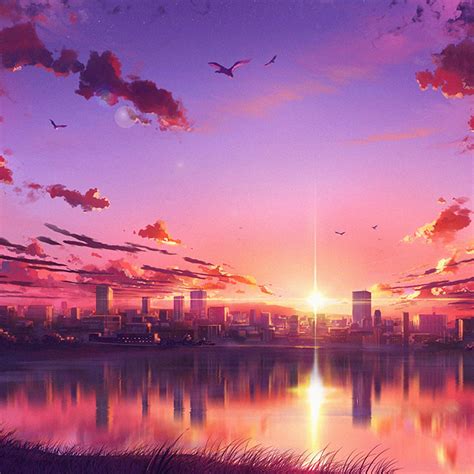 341249 Sunset Anime Clouds Sky Scenery 4k Rare Gallery Hd