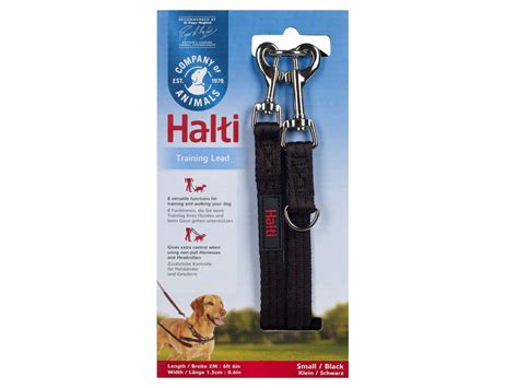 Halti Training Lead Small Black 2m 15mm Pets Plus Pet Shop Cork