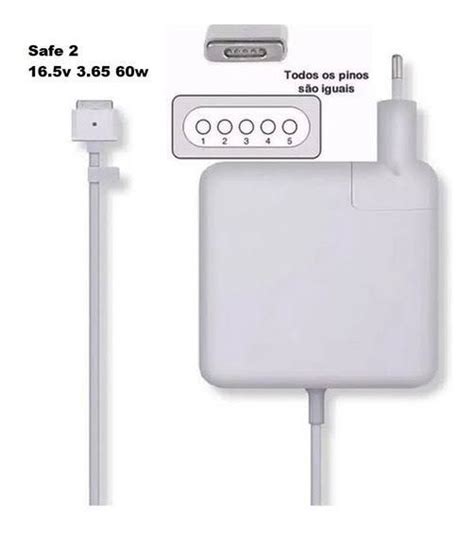 FONTE CARREGADOR MACBOOK PRO RETINA MAGSAFE 2 60W 16 5V 3 65A