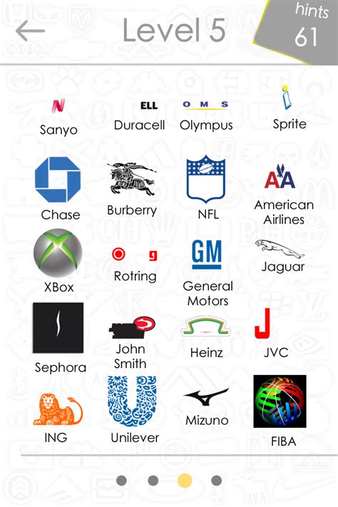 Level 5 Logos Quiz Game Answers For Iphone Ipad Ipod Touch And Android