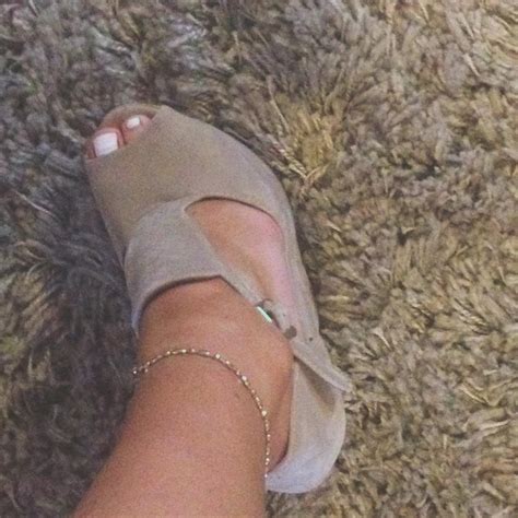 Nude Wedges Been Worn Three Or Four Times So Bit Depop