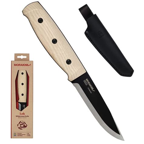 Amazon Morakniv Lok BlackBlade S Ash Wood Leather Sheath