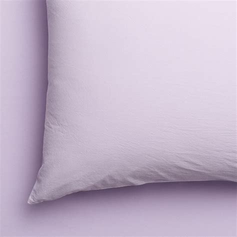 Stonewashed Cotton Lilac Fitted Sheet Set Adairs